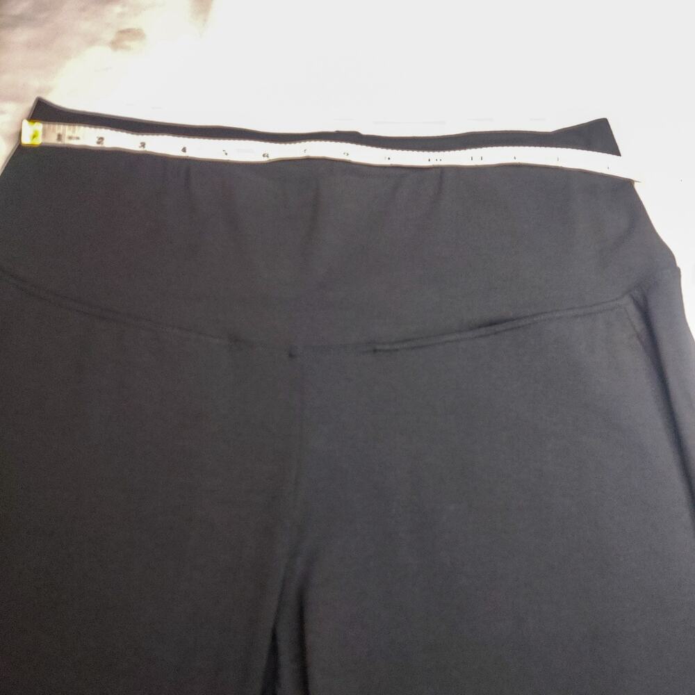 Habitat Pull On Knit Travel Pant Black Ankle Length Small Minimalist Comfort - Picture 12 of 15